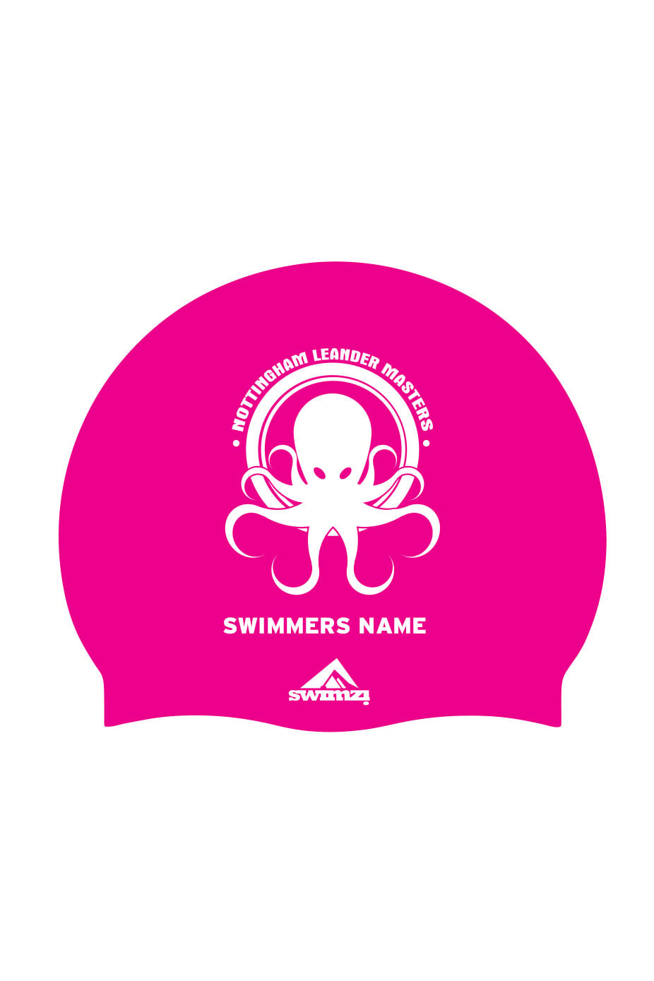 Club Swim Cap - Silicone Suede - Pink image 0