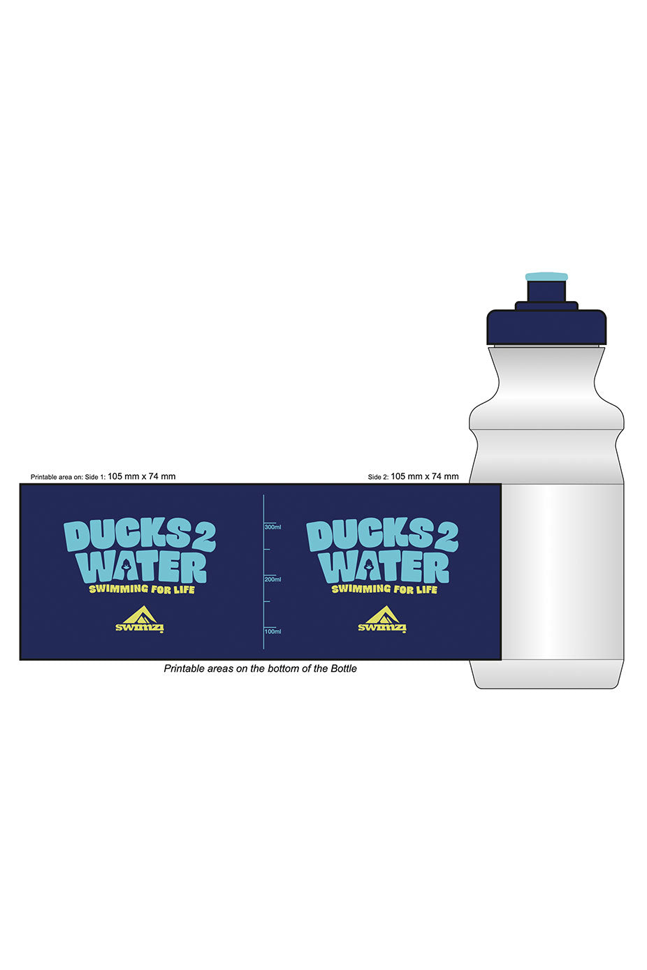 550ml Sports Bottle - Navy image 0
