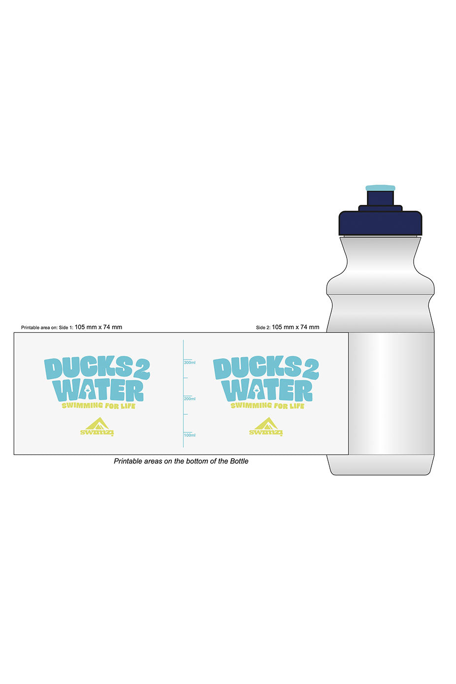 550ml Sports Bottle - Clear image 0