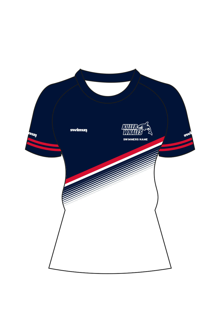 Killerwhales SC Kids Female Coach Shirt - Round Neck image 0