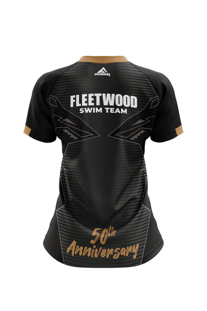Fleetwood SC Adult Female Swim Team Club Shirt 50th Anniversary - V-Neck image 1