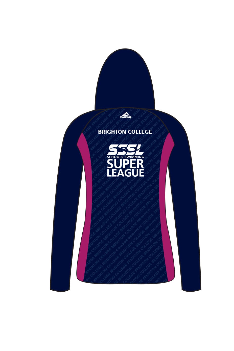 Schools Swimming Super League Adult Female Brighton College Zipped Performance Hoodie image 1