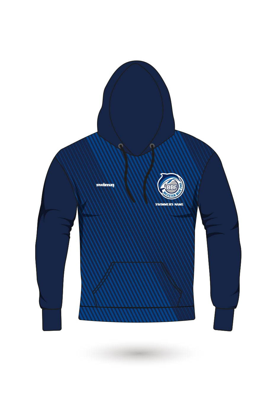 Bicester Blue Fins SC Adult Unisex Pullover Performance Hoodie image 0