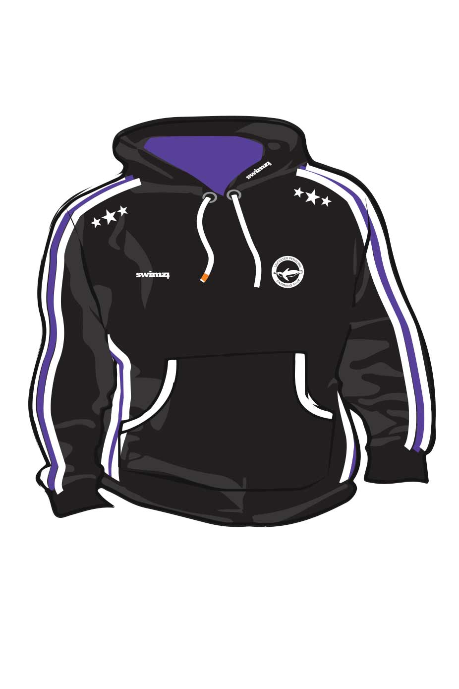 Leicester Penguins SC Kids Unisex Sweat Pullover Hoodie image 0