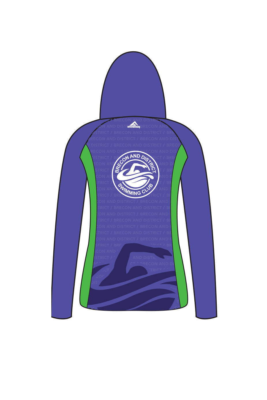 Brecon & District SC Adult Female Zipped Performance Hoodie image 1