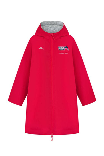 Killerwhales SC Adult Unisex Swimzi Team Robe - Red image 0