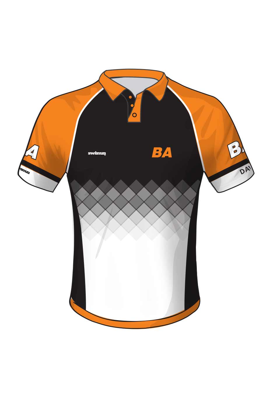 Blackpool Aquatics SC Adult Unisex Polyester Club Shirt - Polo Neck image 0