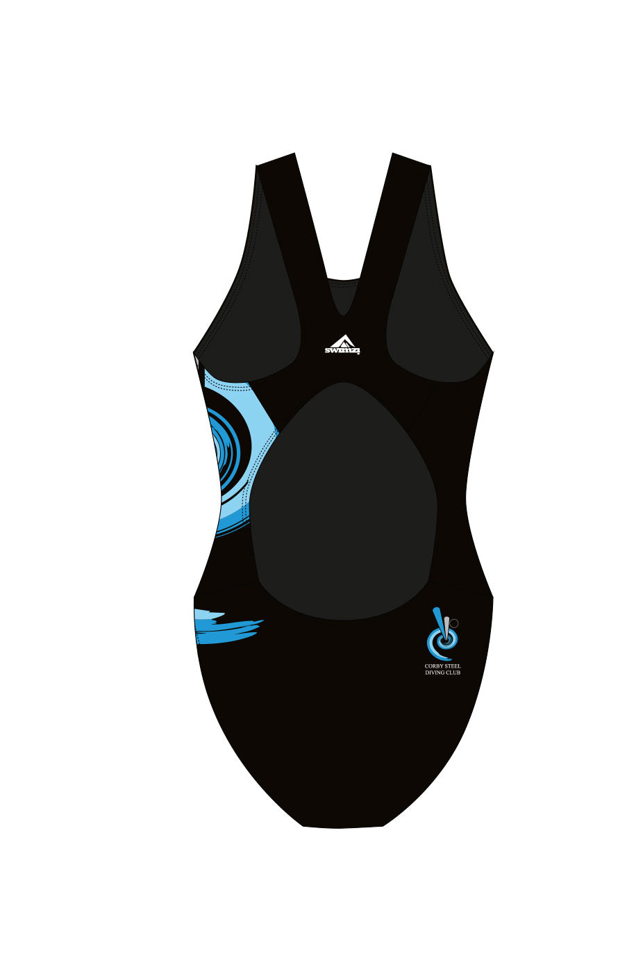 Corby Steel Diving Club Adult Female Broadstrap Swimsuit image 1