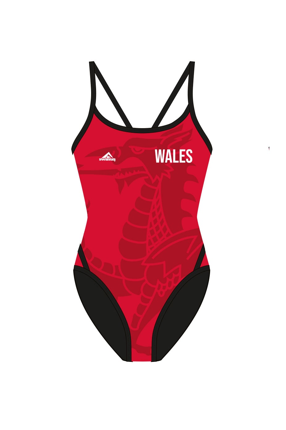 RLSS Wales Lifesaving Team Kids Female Thinstrap Swimsuit image 0