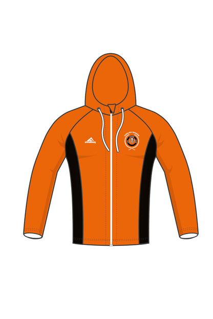 Dawlish Warren LSC Kids Unisex Orange Zipped Performance Hoodie image 0