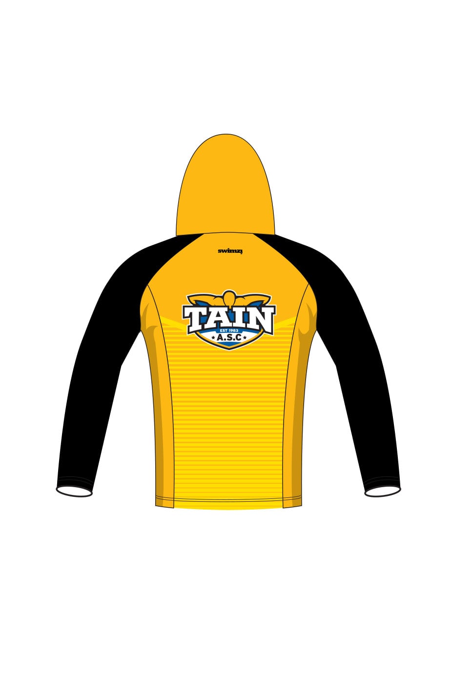 Tain SC Adult Unisex Zipped Performance Hoodie - Yellow image 1
