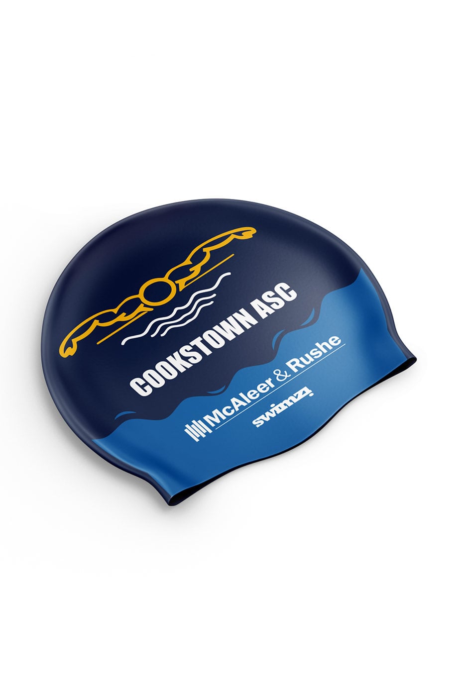 Cookstown SC Adult Club Swim Cap - Silicone Suede image 0