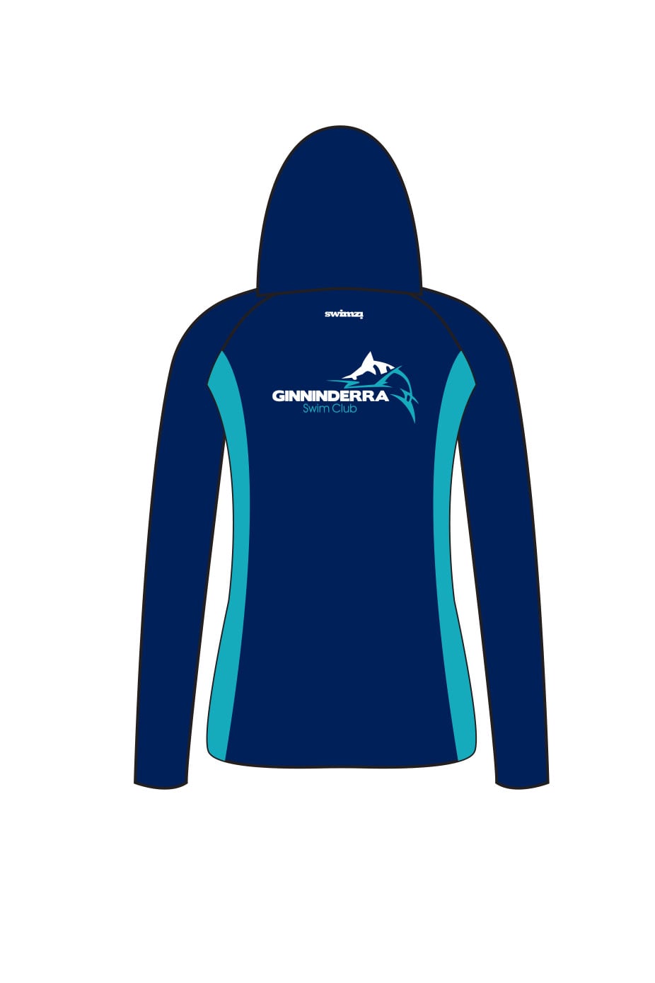 Ginninderra Swim Club Adult Female Winter Zipped Performance Hoodie image 1