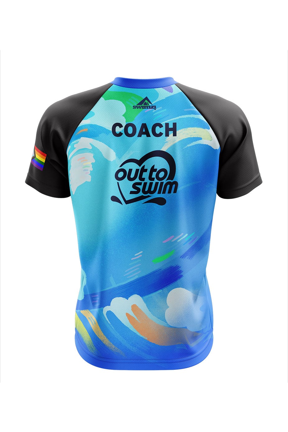 Out to Swim Adult Unisex Coach Shirt - V-Neck image 1