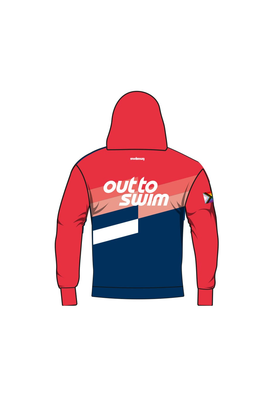 Out to Swim Adult Unisex Pullover Performance Hoodie image 1