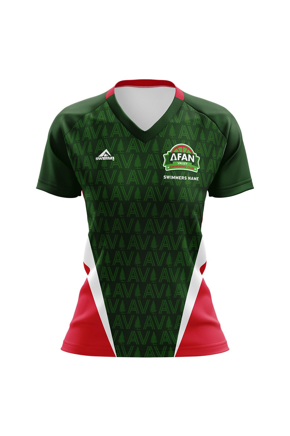 Afan Valley SC Adult Female Club Shirt - V-Neck image 0