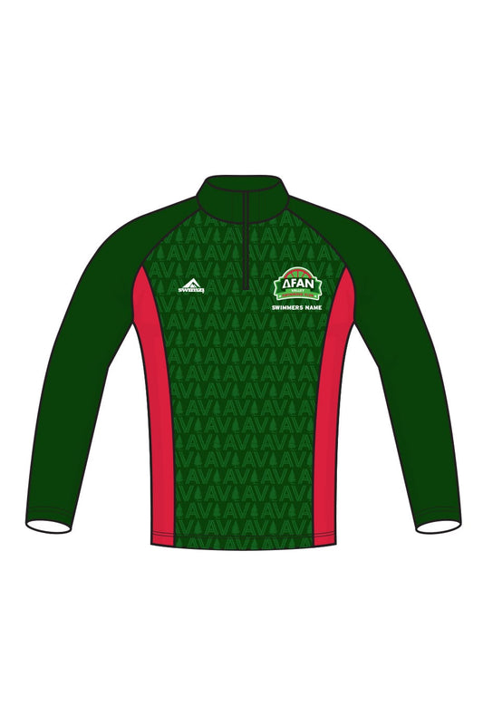Afan Valley SC Adult Unisex 1/4 Zip Performance Tracksuit Top image 0