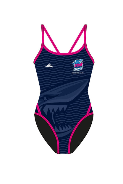 Bude Sharks Adult Female Thinstrap Swimsuit image 0