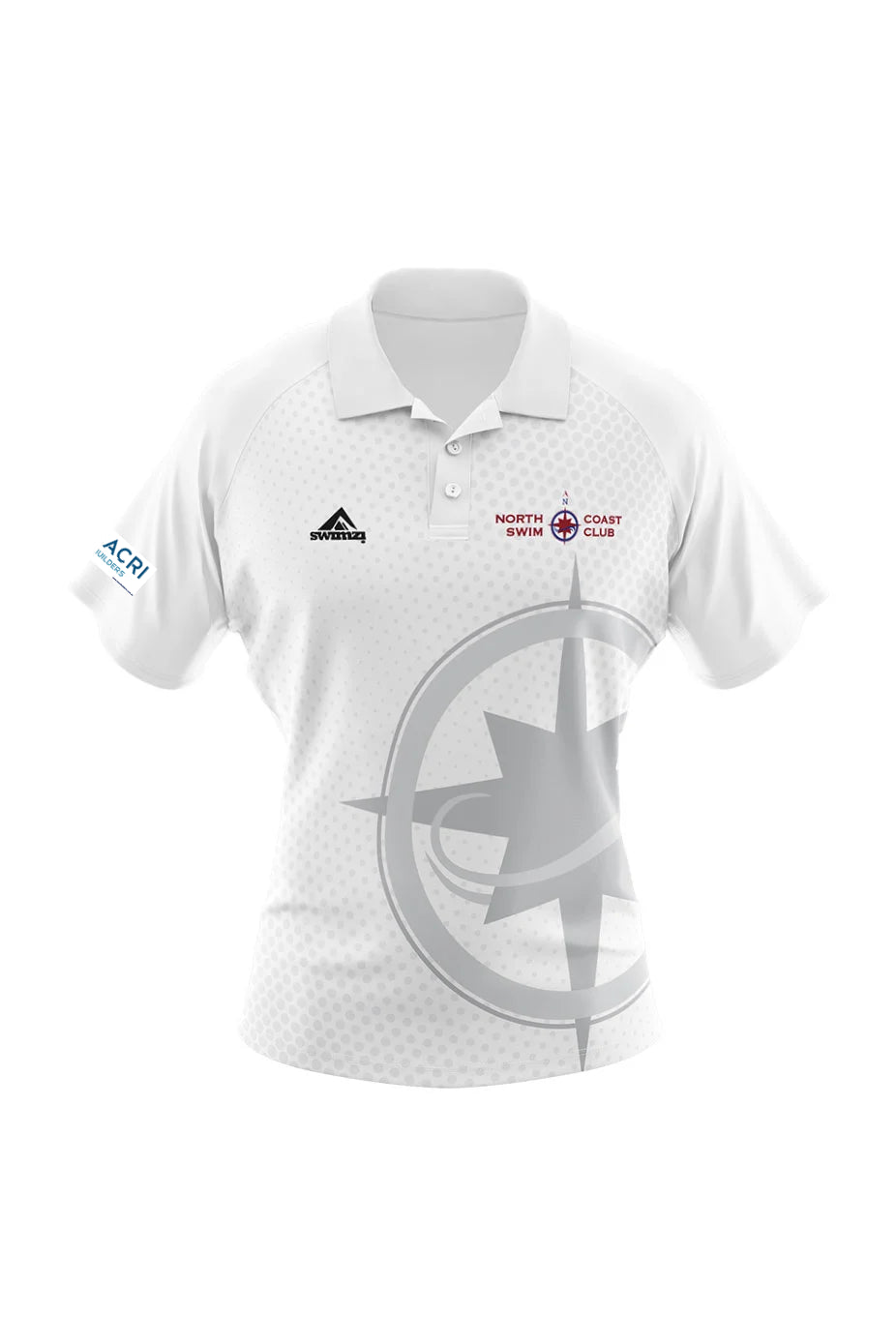 North Coast Swim Club Adult Female Supporters Shirt - Polo Neck - White image 0