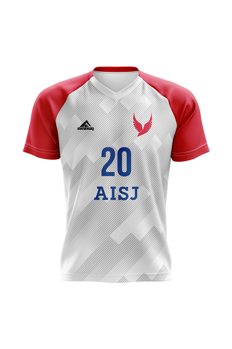 American International School of Jeddah Adult Unisex Volleyball Home Club Shirt - V-Neck image 0
