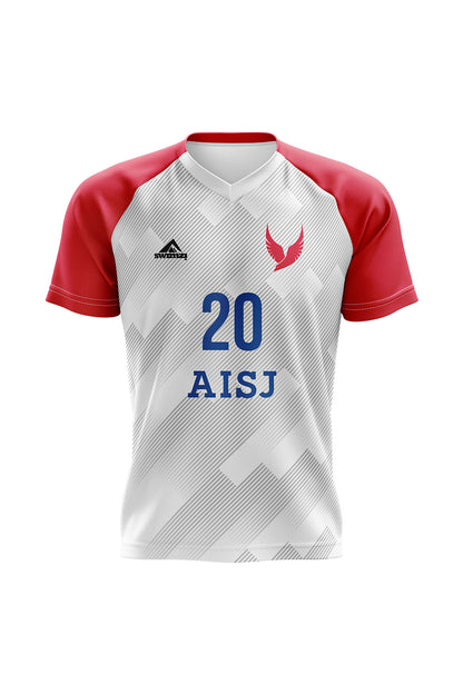 American International School of Jeddah Adult Unisex Volleyball Home Club Shirt - V-Neck image 0