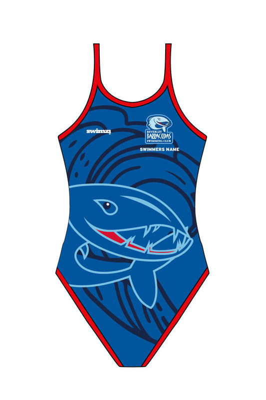 Beverley Barracudas SC Adult Thin Strap Swimsuit image 0