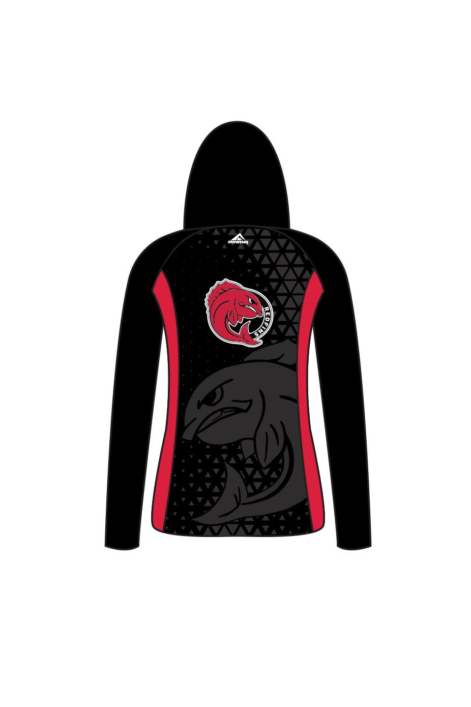 Glen Innes Redfins Swimming Club Adult Female Zipped Performance Hoodie image 1
