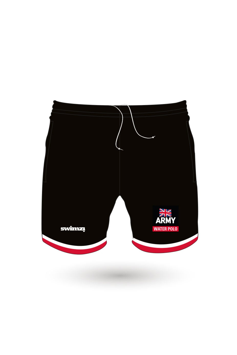 Army Swimming & Triathlon Adult Unisex Water Polo Sport Shorts image 0