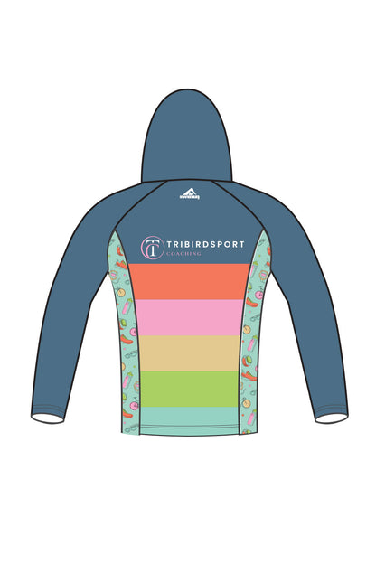 Tribirdsport Coaching Adult Unisex Winter Zipped Performance Hoodie - Blue image 1