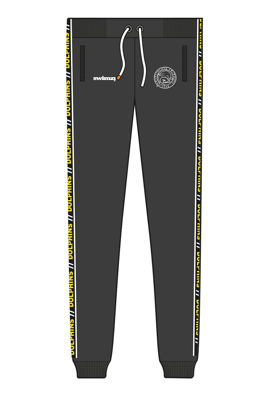 TEAMWEAR OUTLET SHOP! Adult Swadlincote Dolphins SC Male Slim Fit Sweatpants image 0
