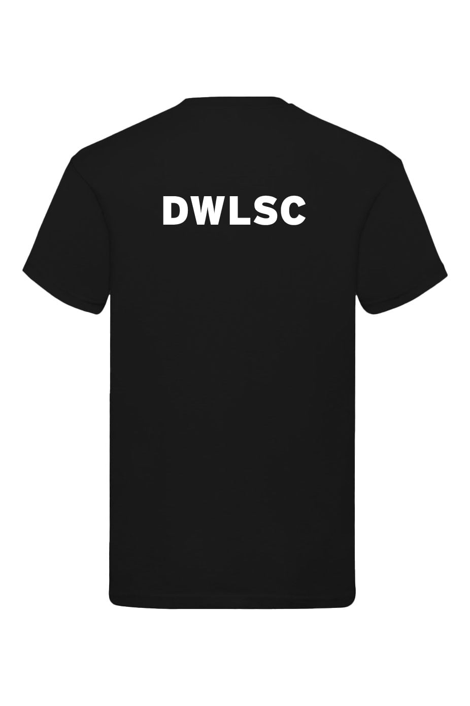 Dawlish Warren LSC Adult Unisex Black Cotton Shirt - Crew Neck image 1