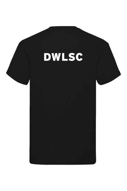 Dawlish Warren LSC Adult Unisex Black Cotton Shirt - Crew Neck image 1
