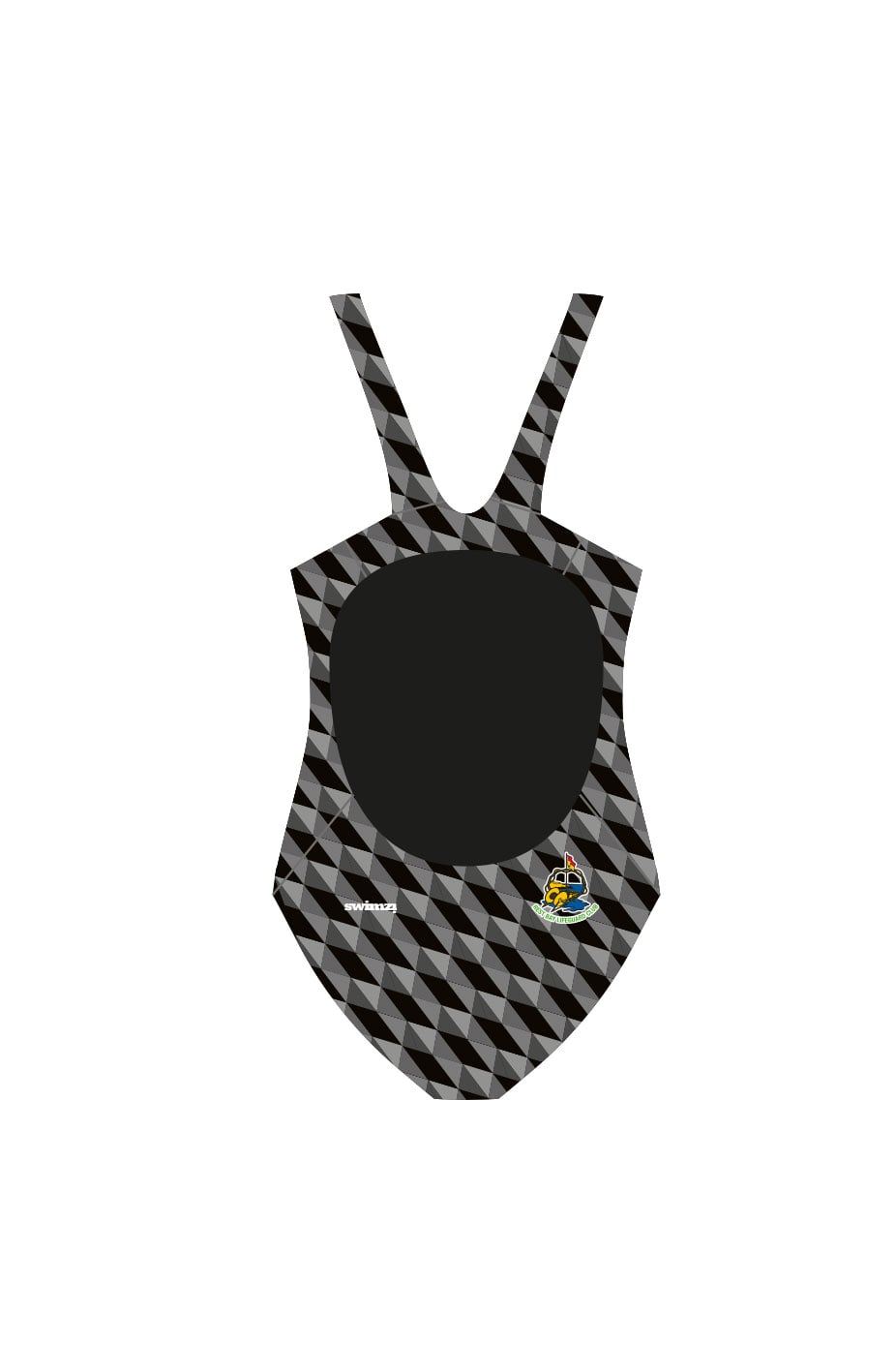 Rest Bay Lifeguards SC Adult Female Broadstrap Swimsuit - Black image 1