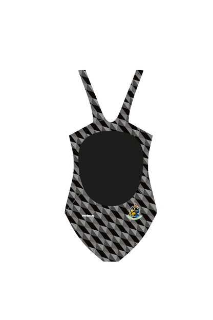 Rest Bay Lifeguards SC Adult Female Broadstrap Swimsuit - Black image 1