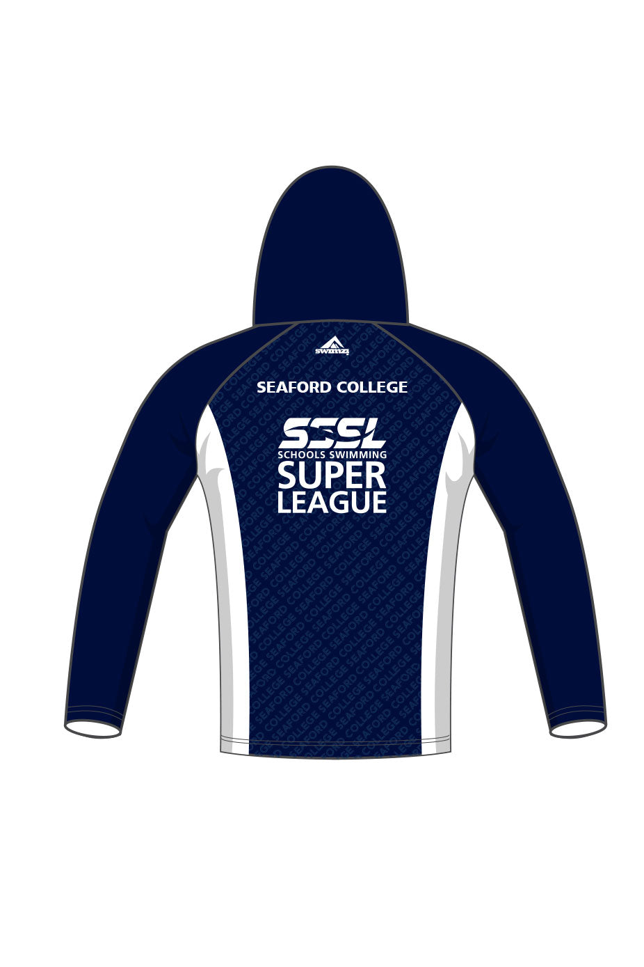 Schools Swimming Super League Adult Unisex Seaford College Zipped Performance Hoodie image 1
