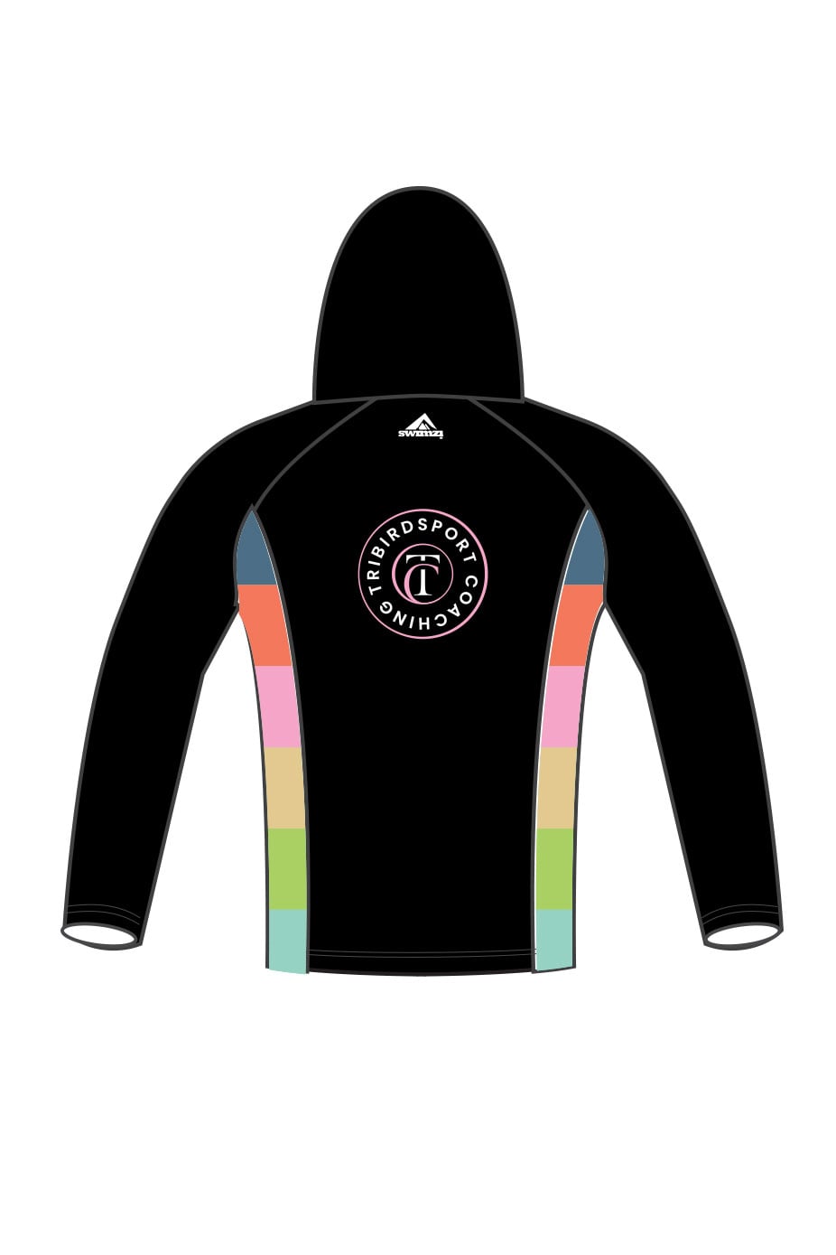 Tribirdsport Coaching Adult Unisex Zipped Performance Hoodie - Black image 1
