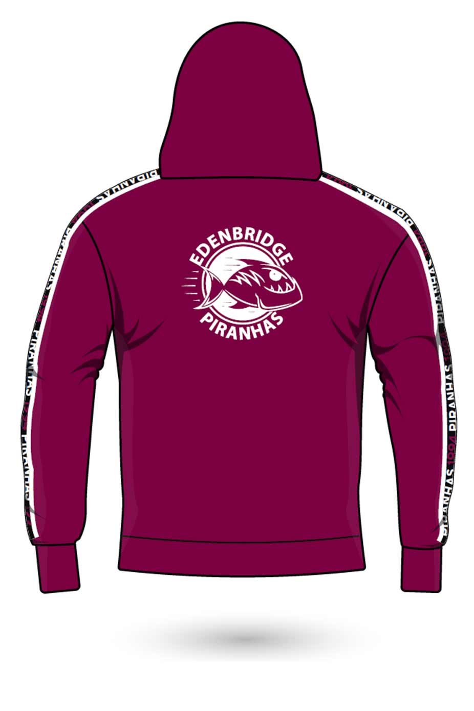 Edenbridge Piranhas SC Adult Unisex Sweat Zipped Hoodie image 1