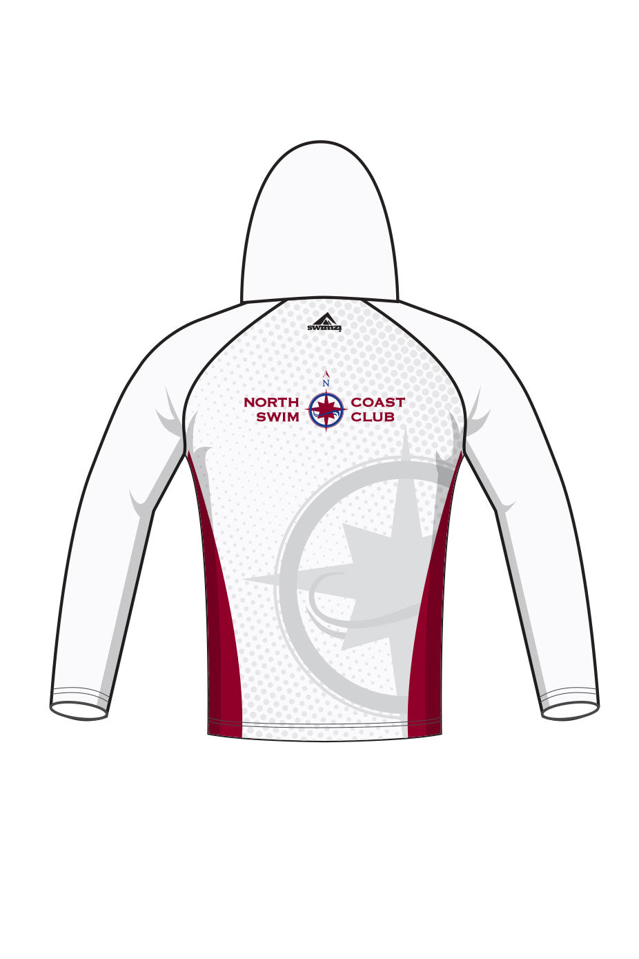 North Coast Swim Club Adult Unisex Winter Pullover Performance Hoodie image 1