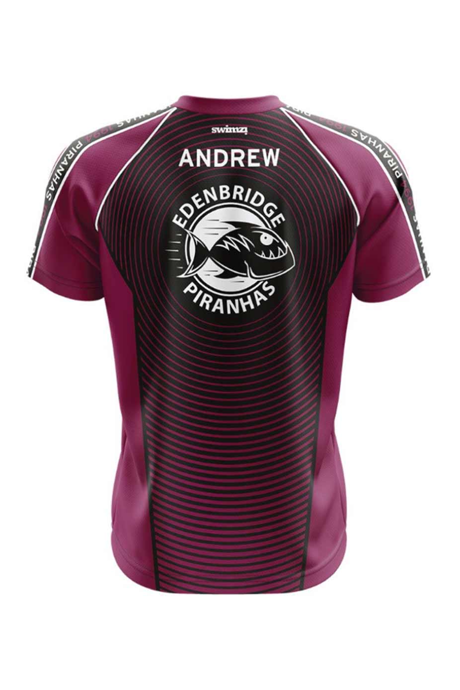 Edenbridge Piranhas SC Adult Unisex Polyester Club Shirt - V-Neck image 1