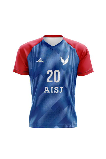 American International School of Jeddah Adult Unisex Volleyball Away Club Shirt - V-Neck image 0