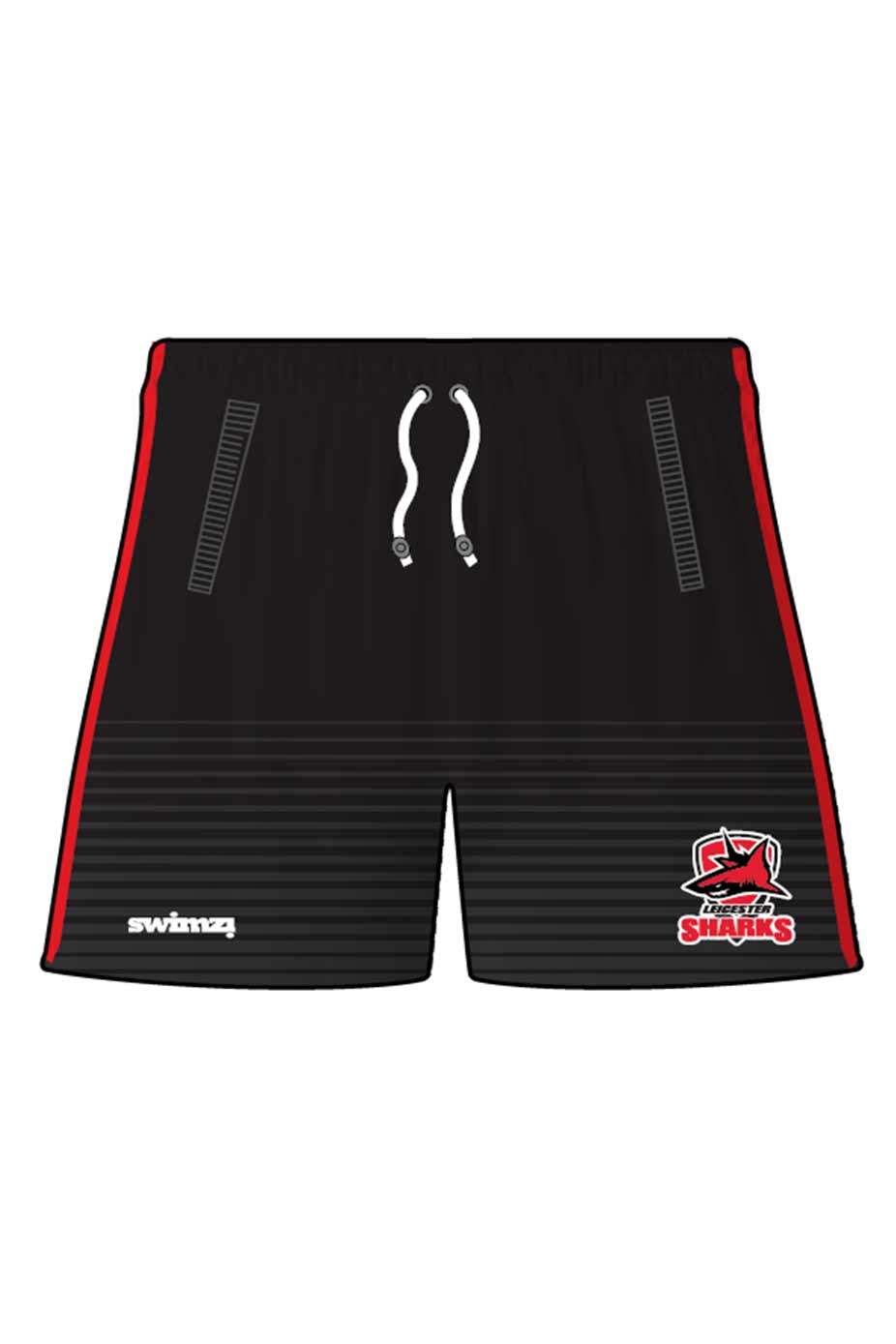 Leicester Sharks SC Adult Unisex Polyester Sport Shorts image 0