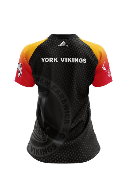 York Vikings Adult Female Club Shirt - V-Neck image 1