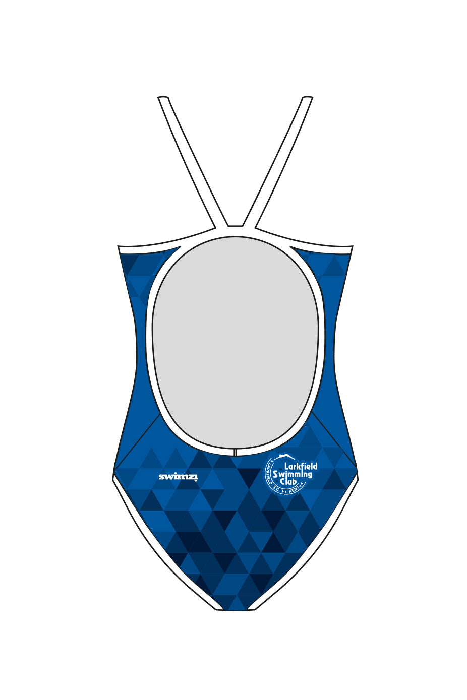 Larkfield Swimming Club Adult Female Thinstrap Swimsuit Option 2 image 1