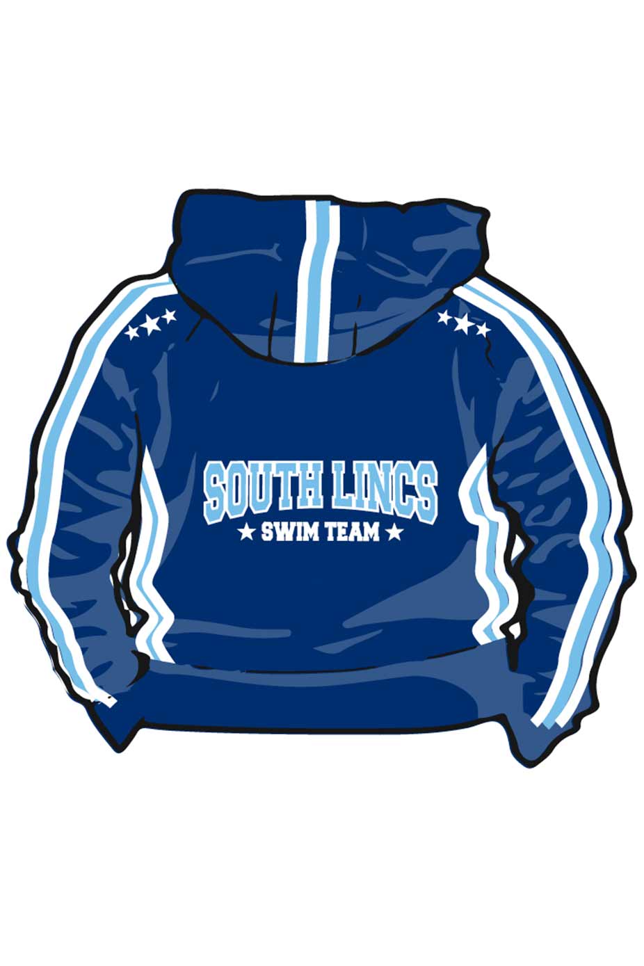 South Lincs SC Adult Unisex Sweat Zipped Hoodie image 1
