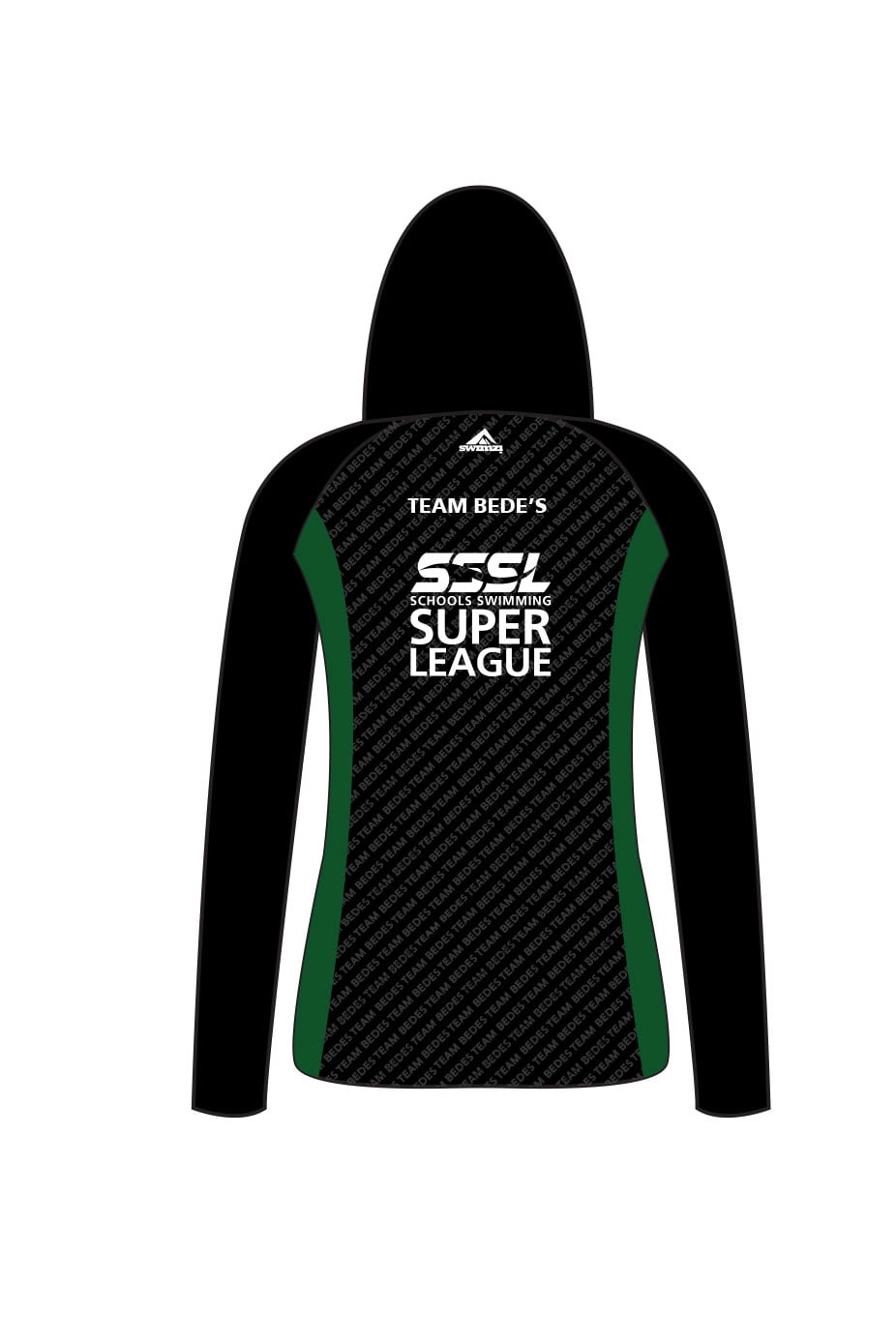 Schools Swimming Super League Adult Female Team Bede's Zipped Performance Hoodie image 1