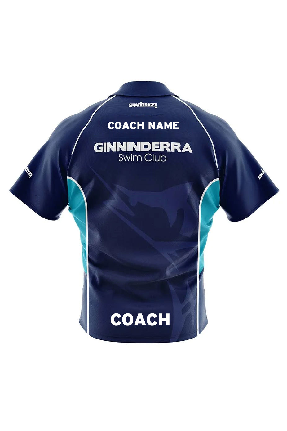 Ginninderra Swim Club Adult Unisex Coach Shirt - Polo Neck image 1