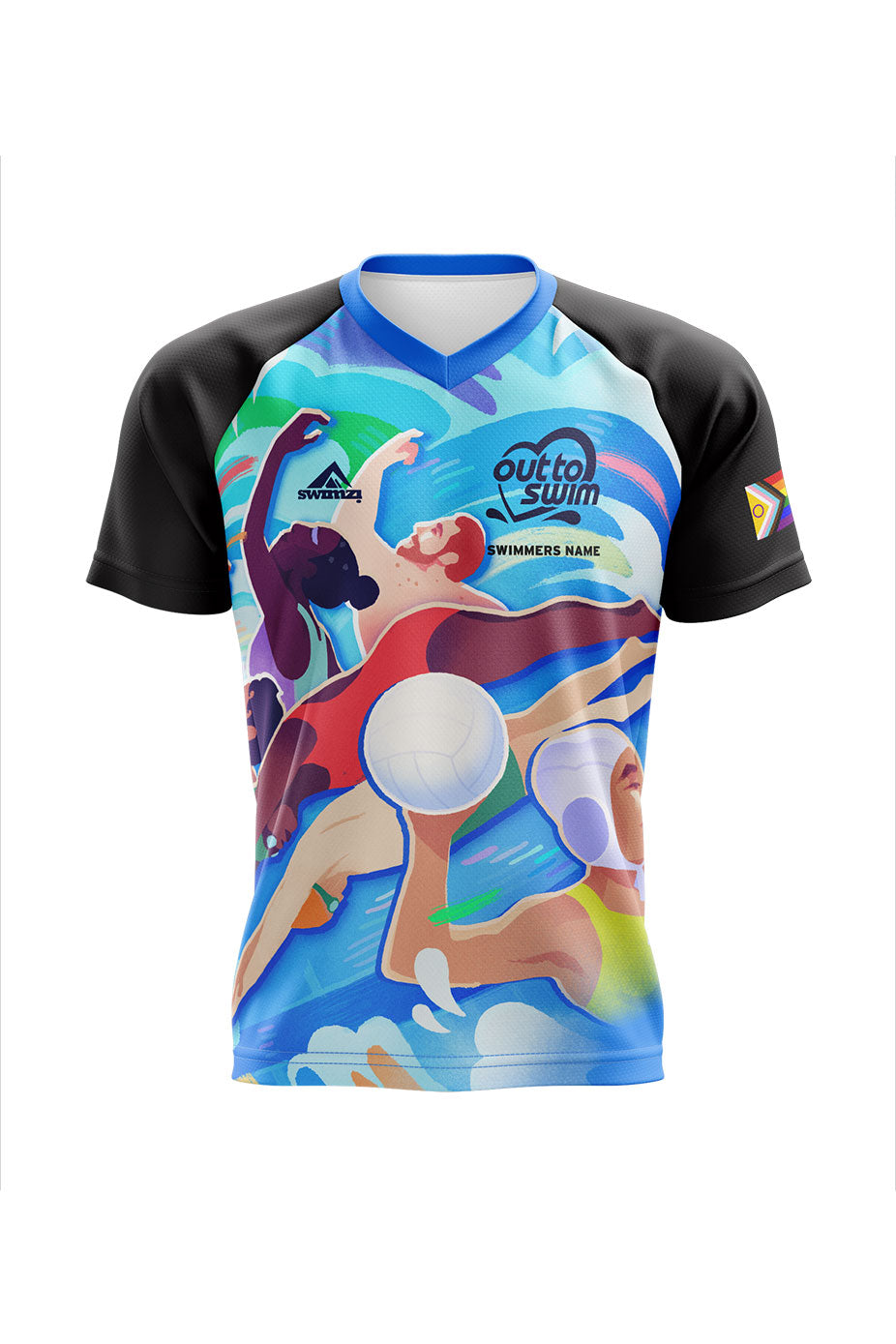 Out to Swim Adult Unisex Coach Shirt - V-Neck image 0