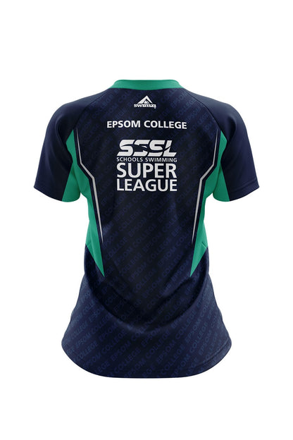 Schools Swimming Super League Adult Female Epsom College Club Shirt - V-Neck image 1