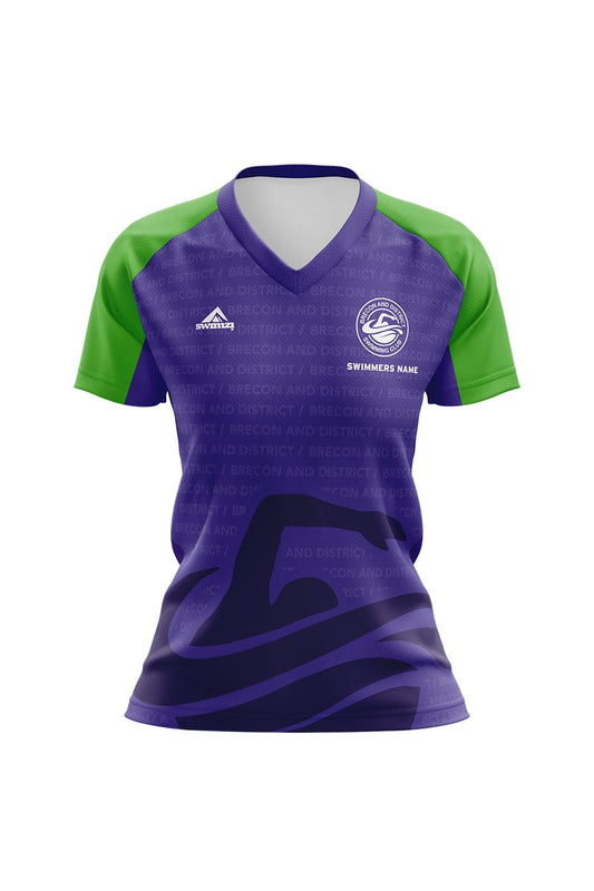 Brecon & District SC Adult Female Club Shirt - V-Neck image 0