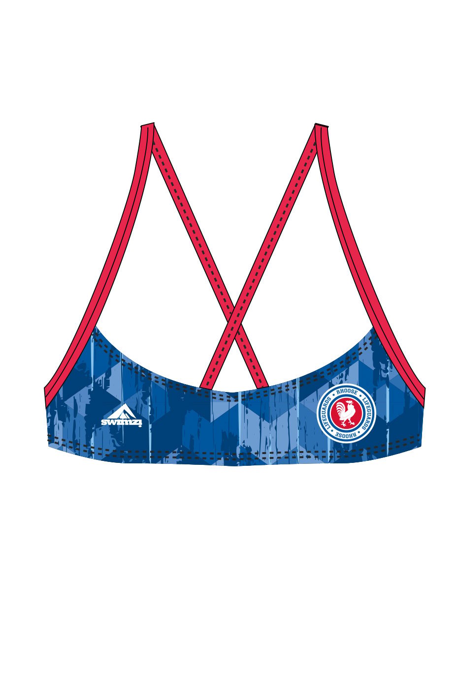 Rhoose Lifeguards Kids Female Bikini Top image 0